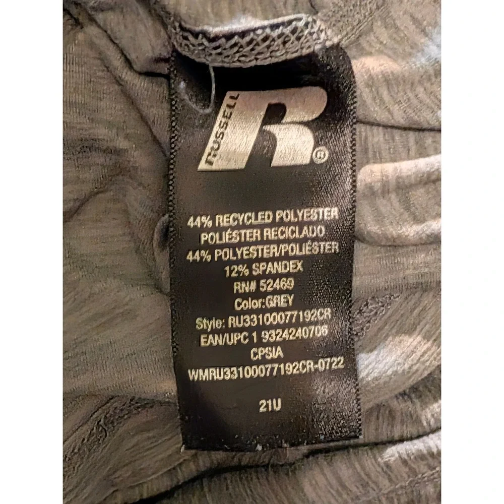 Russell Boys Dri-Power 360 Gray Long Sleeve Active Shirt Large 10-12 RU77192C
